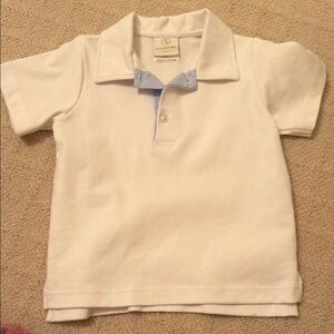 Ralph Lauren Kids Polo Shirt in White and Blue